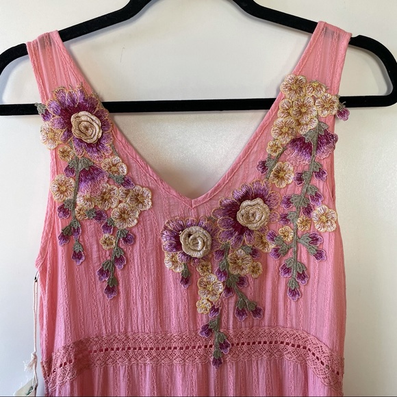 Arrata silent journey - Anthropologie bohemian pink sleeveless maxi - Picture 3 of 14